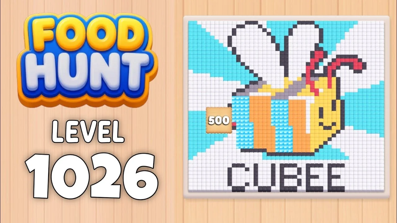 Food Hunt Level 1026 board layout