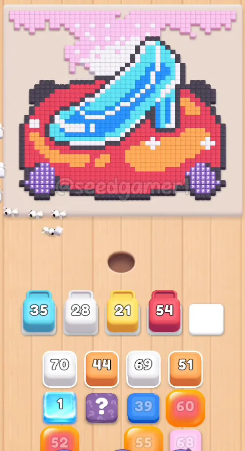 Half the board cleared