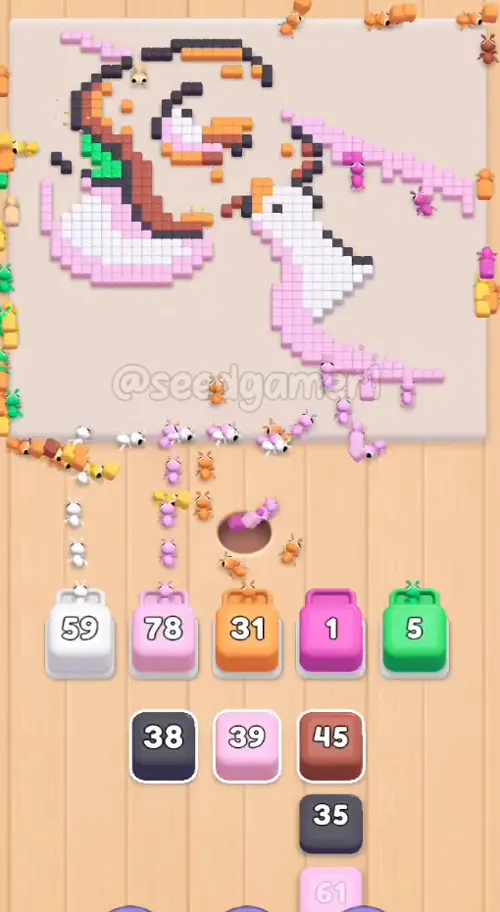 Pink takes over the board in the last minute