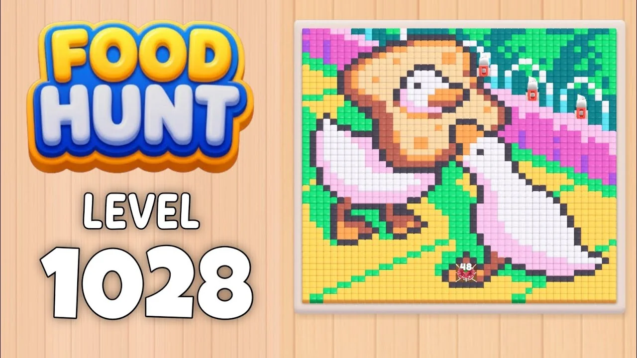 Food Hunt Level 1028 board layout