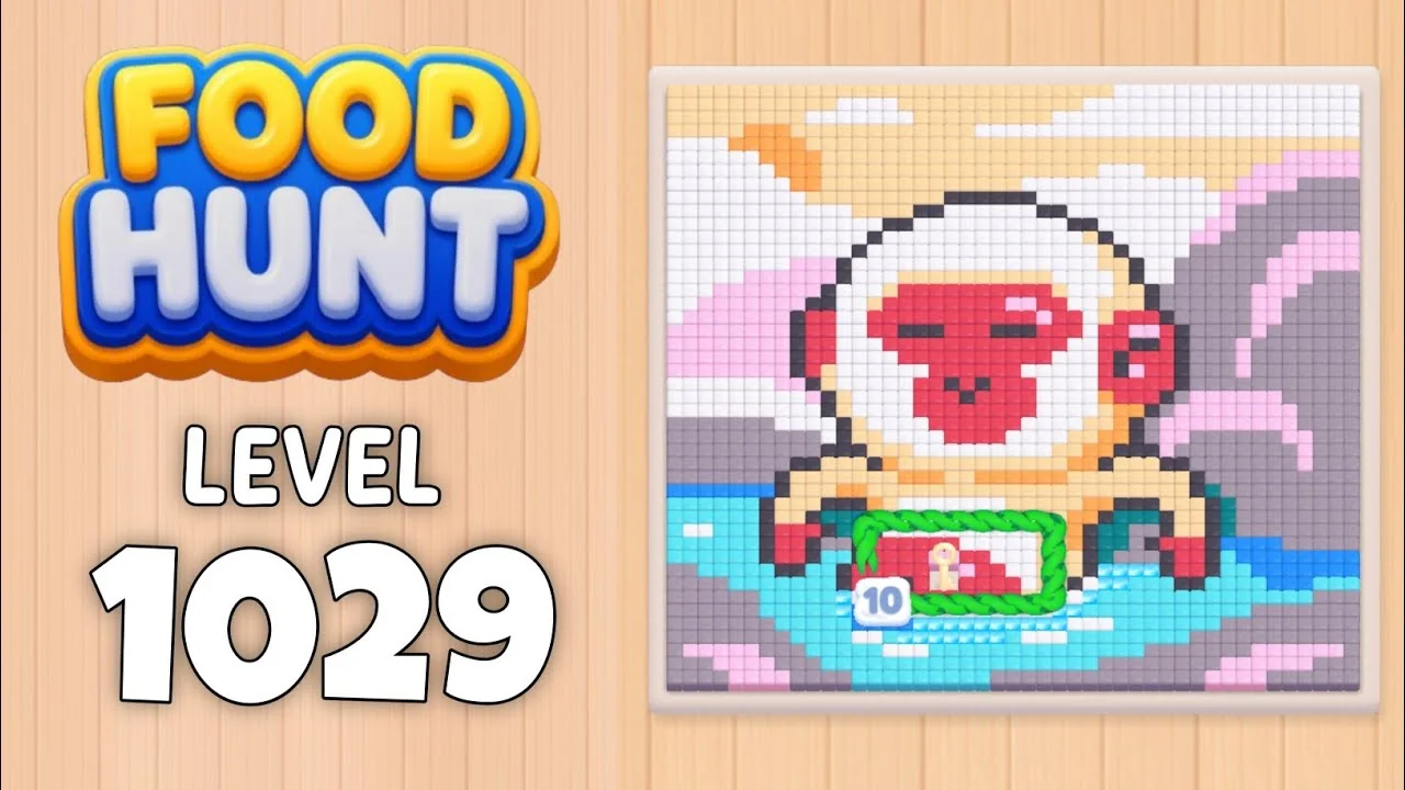 Food Hunt Level 1029 board layout