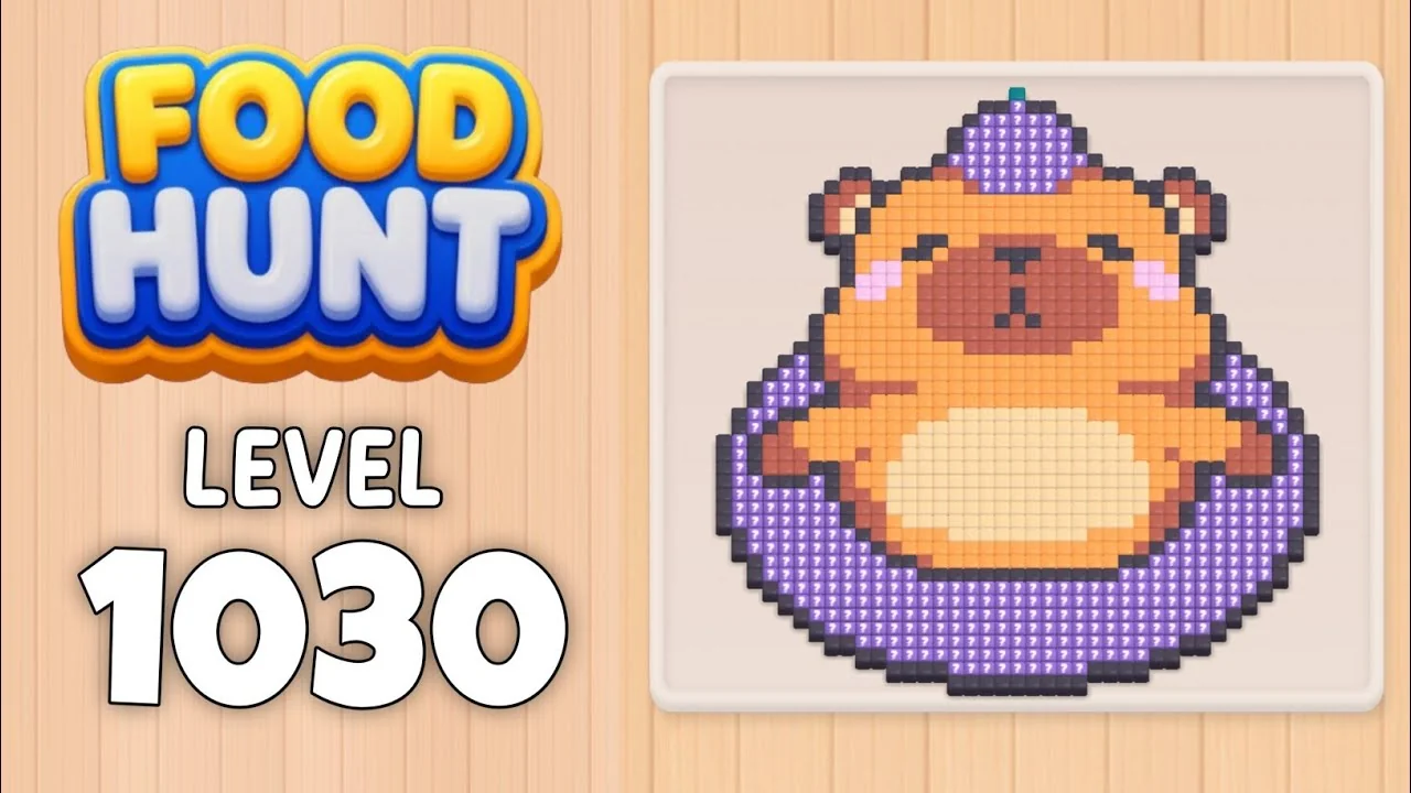 Food Hunt Level 1030 board layout