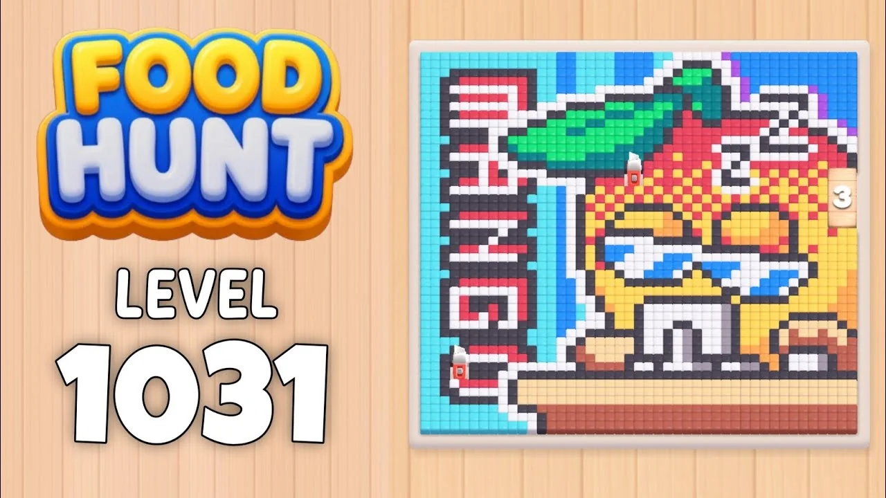 Food Hunt Level 1031 board layout