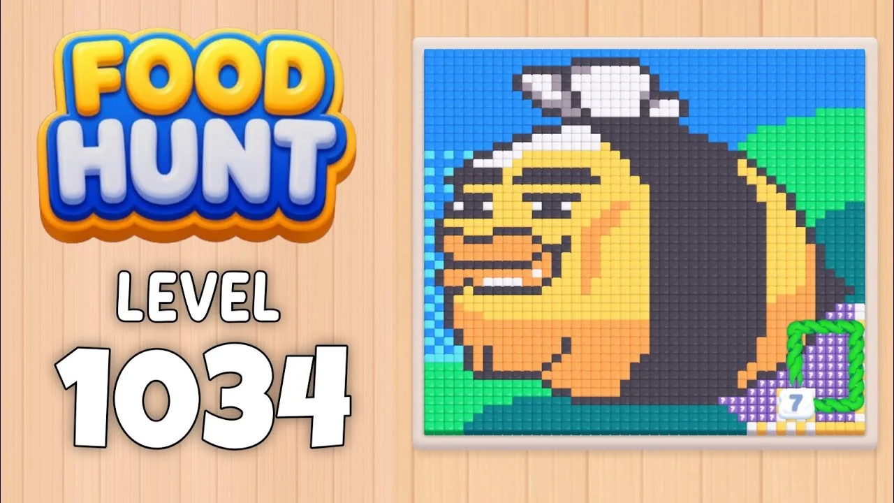 Food Hunt Level 1034 board layout