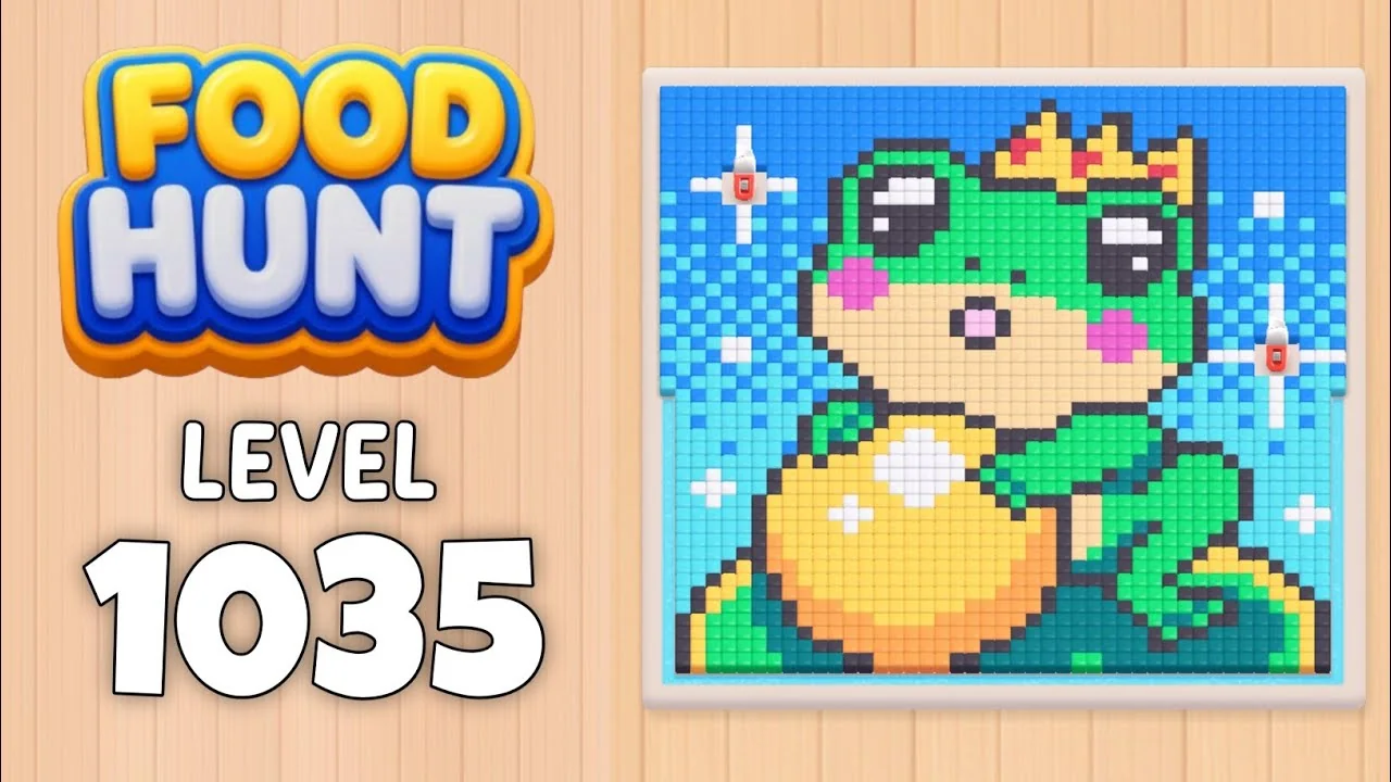 Food Hunt Level 1035 board layout