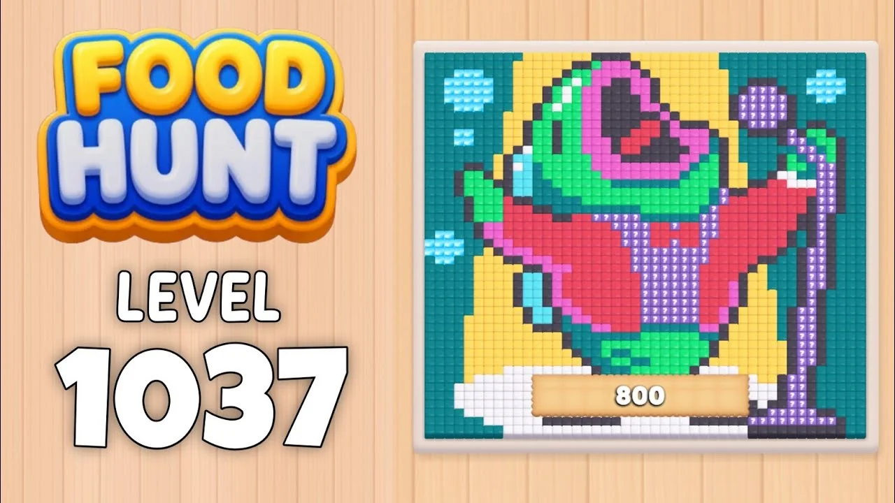 Food Hunt Level 1037 board layout