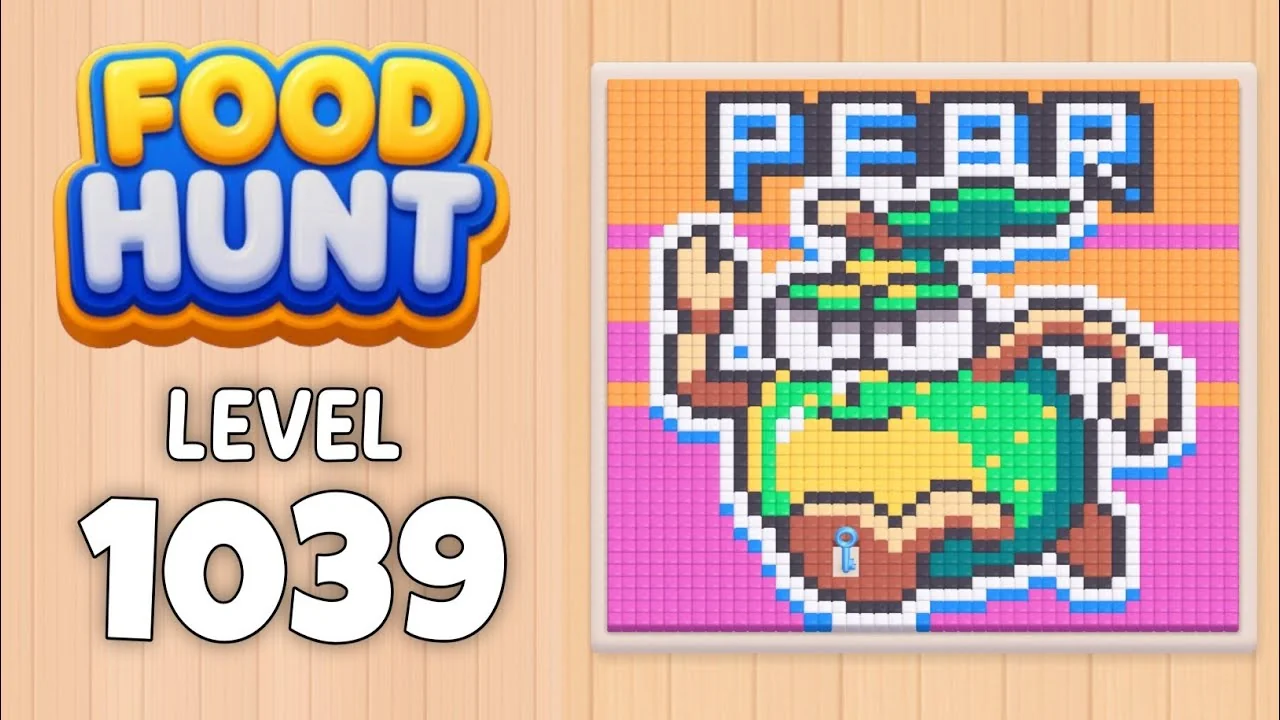 Food Hunt Level 1039 board layout