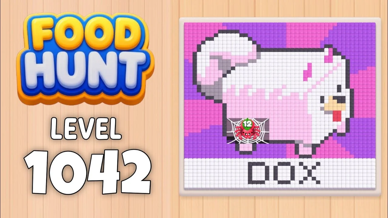 Food Hunt Level 1042 board layout