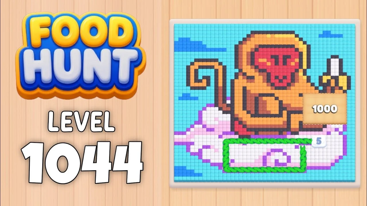 Food Hunt Level 1044 board layout