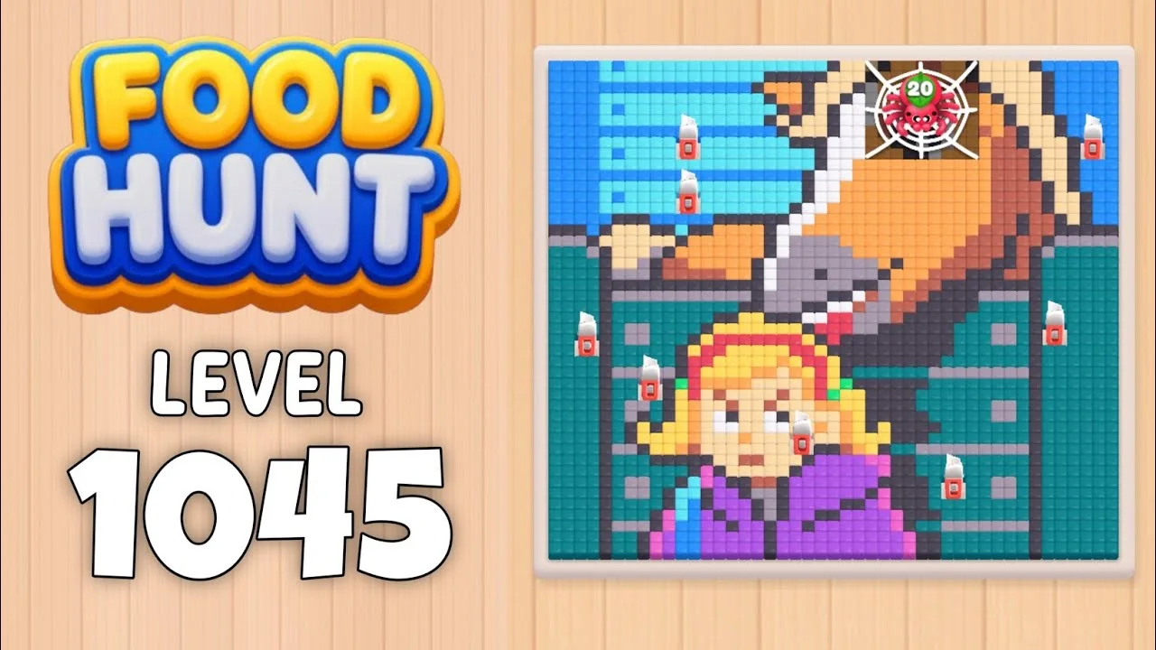 Food Hunt Level 1045 board layout