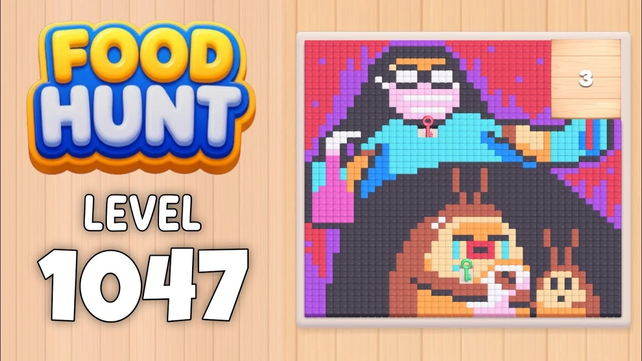Food Hunt Level 1047 board layout