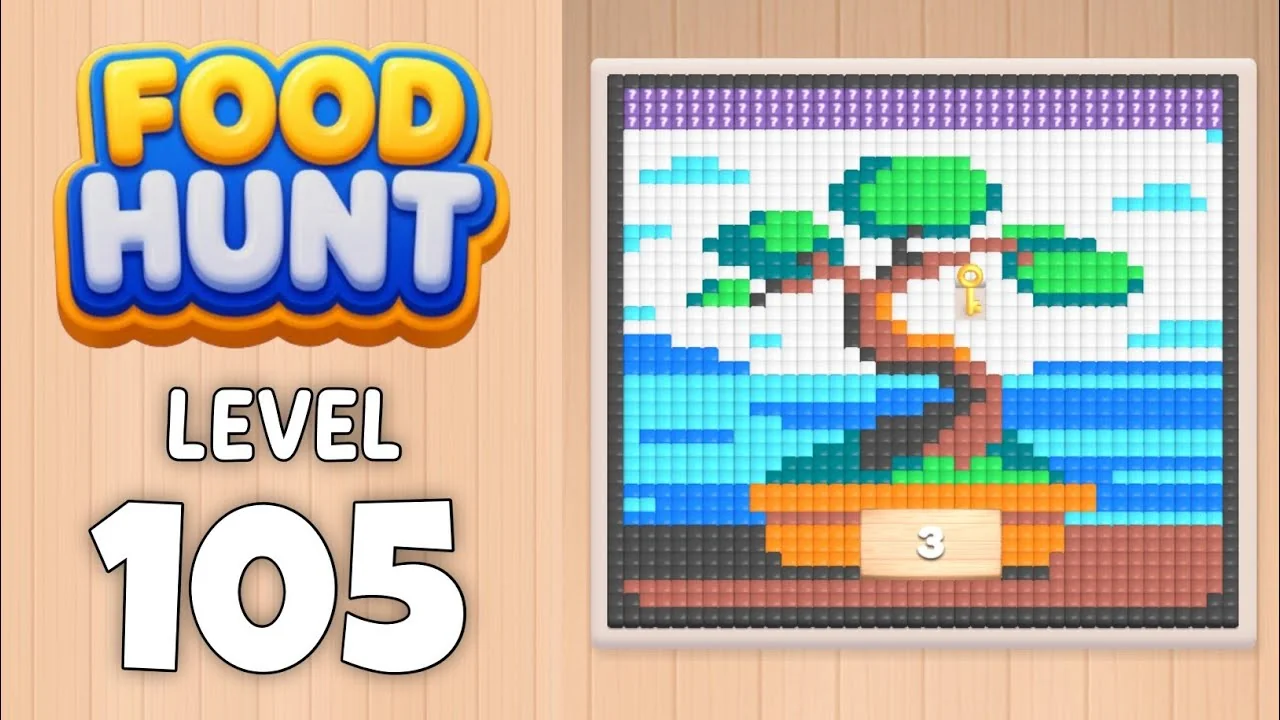 Food Hunt Level 105 board layout