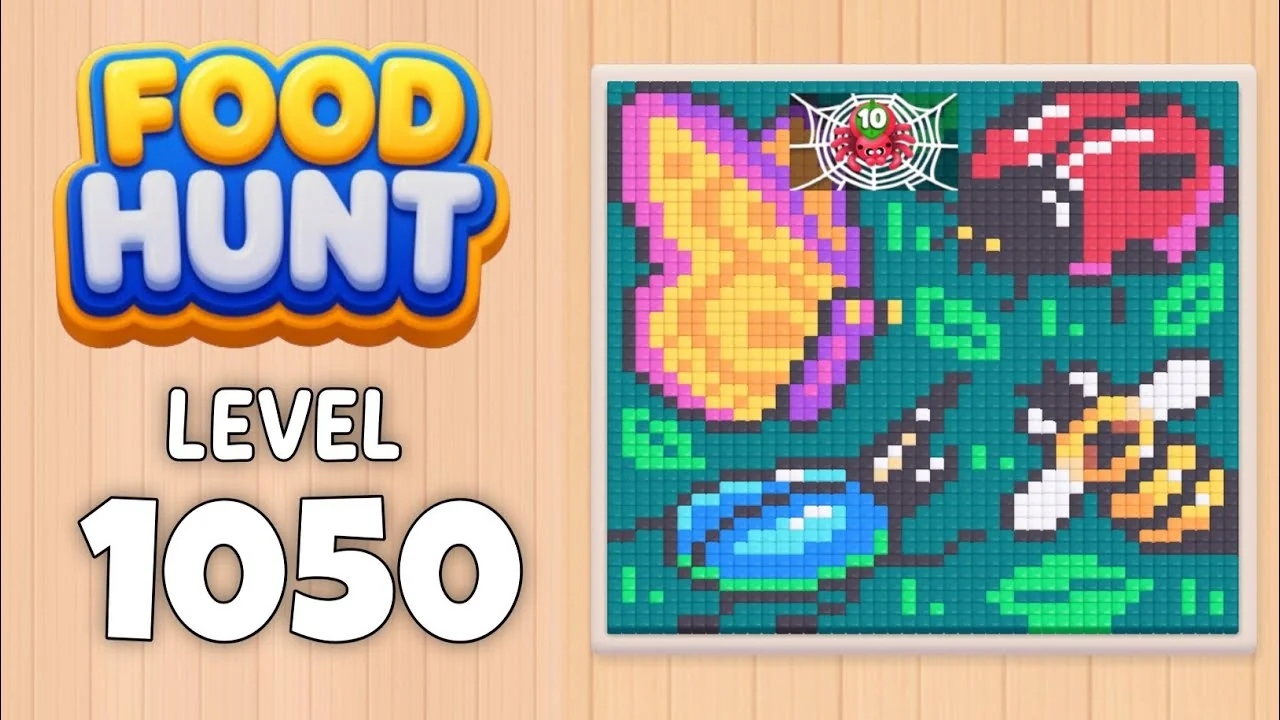 Food Hunt Level 1050 board layout