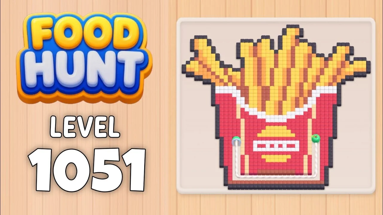 Food Hunt Level 1051 board layout