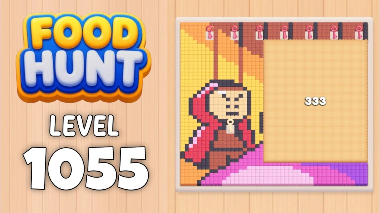 Food Hunt Level 1055 board layout