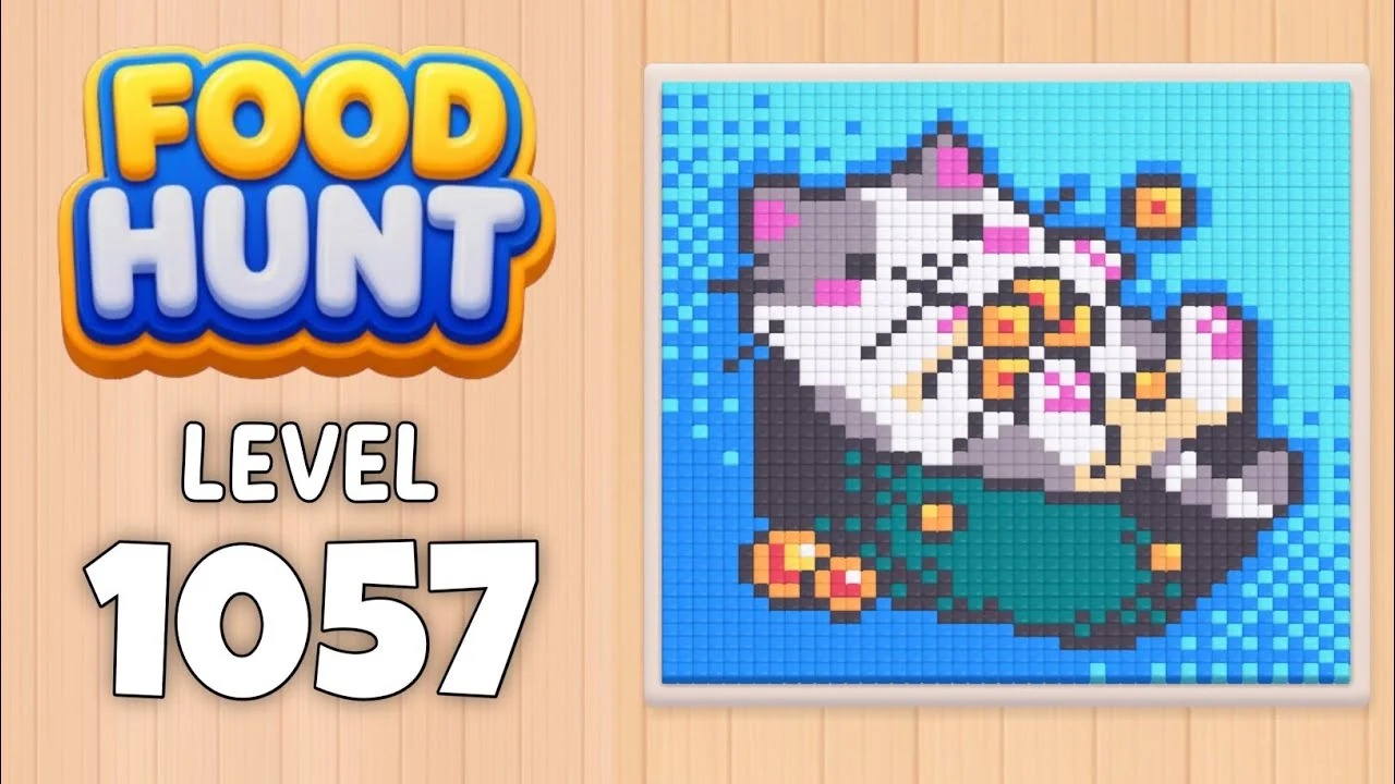 Food Hunt Level 1057 board layout
