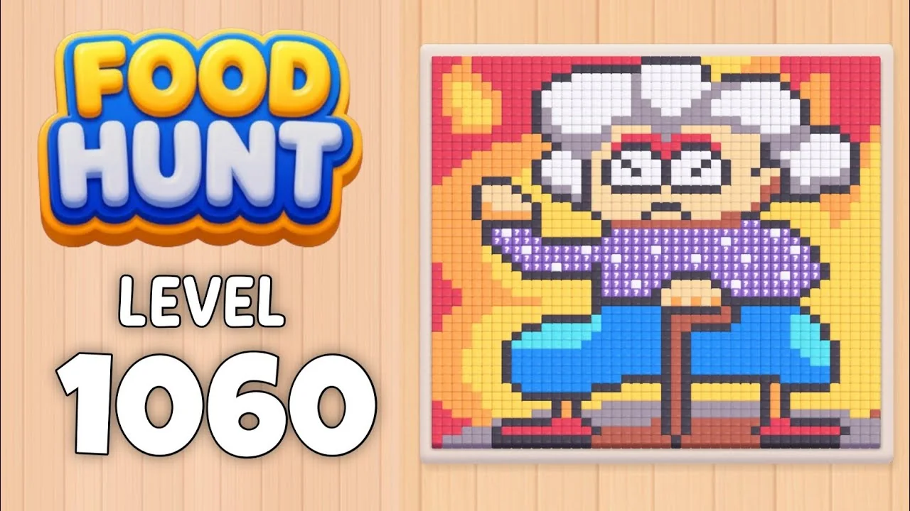 Food Hunt Level 1060 board layout