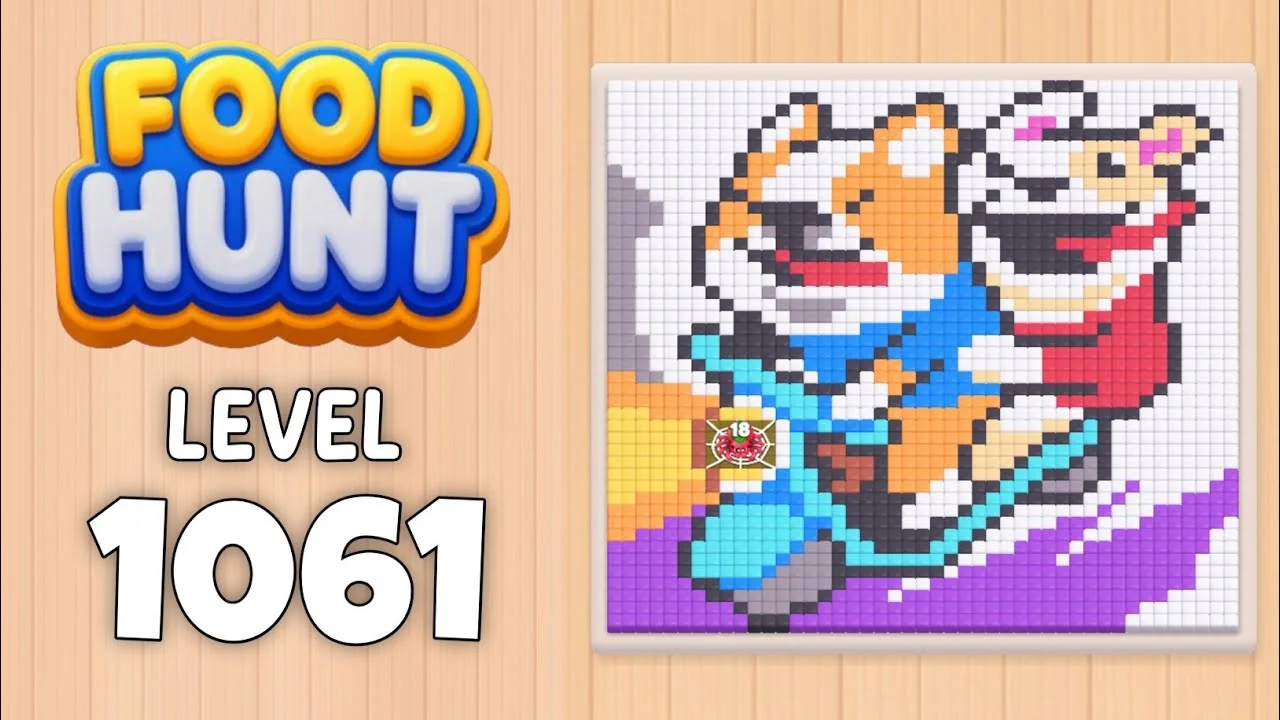 Food Hunt Level 1061 board layout