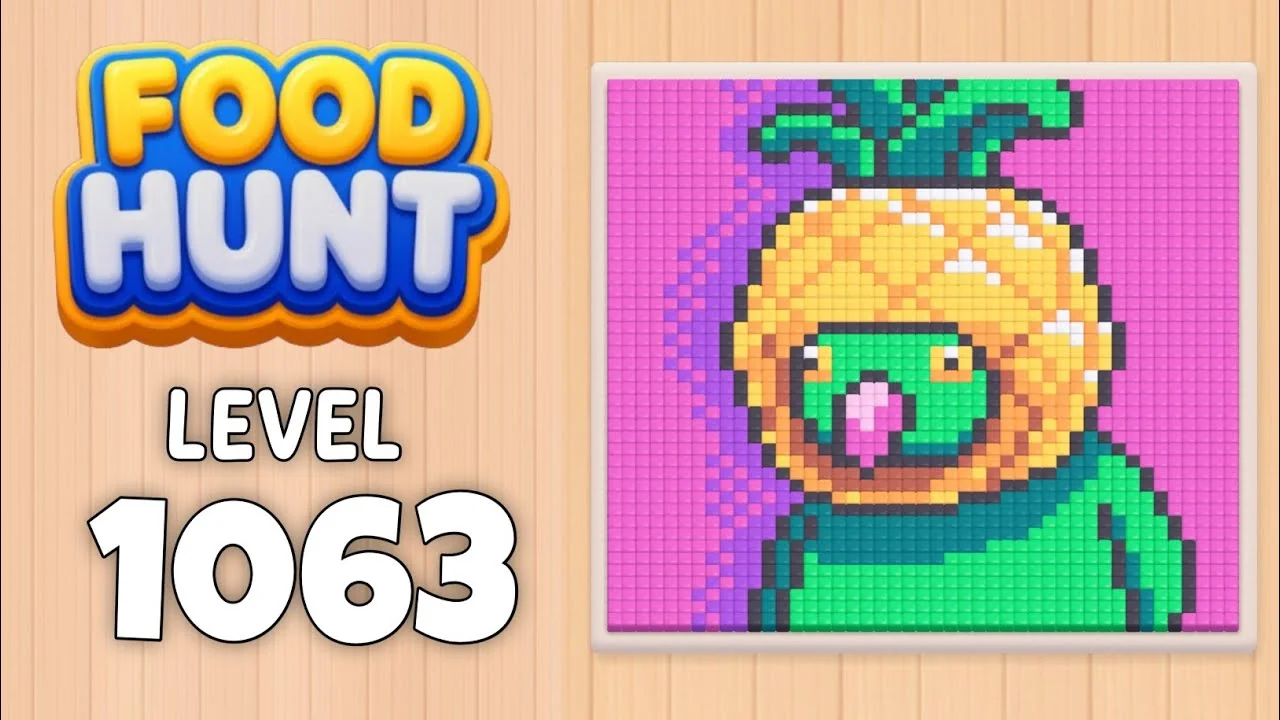 Food Hunt Level 1063 board layout