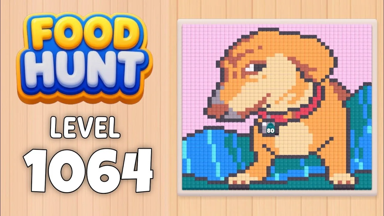 Food Hunt Level 1064 board layout