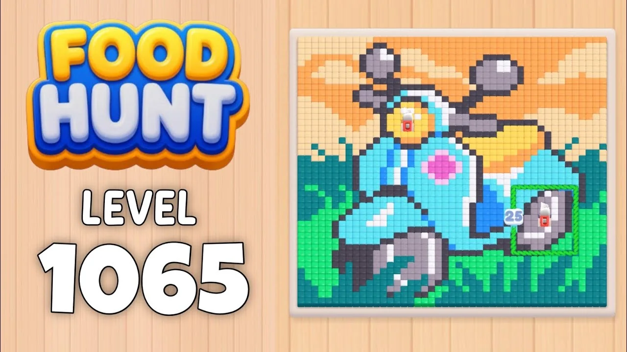 Food Hunt Level 1065 board layout