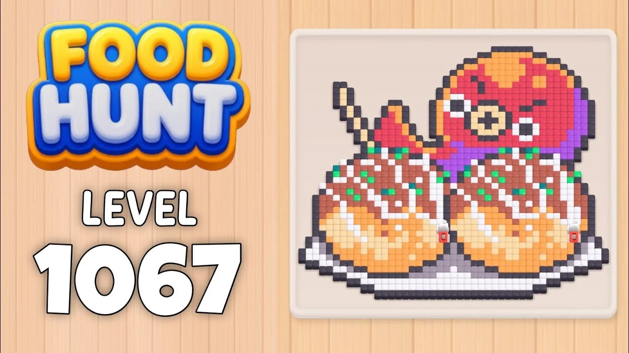 Food Hunt Level 1067 board layout