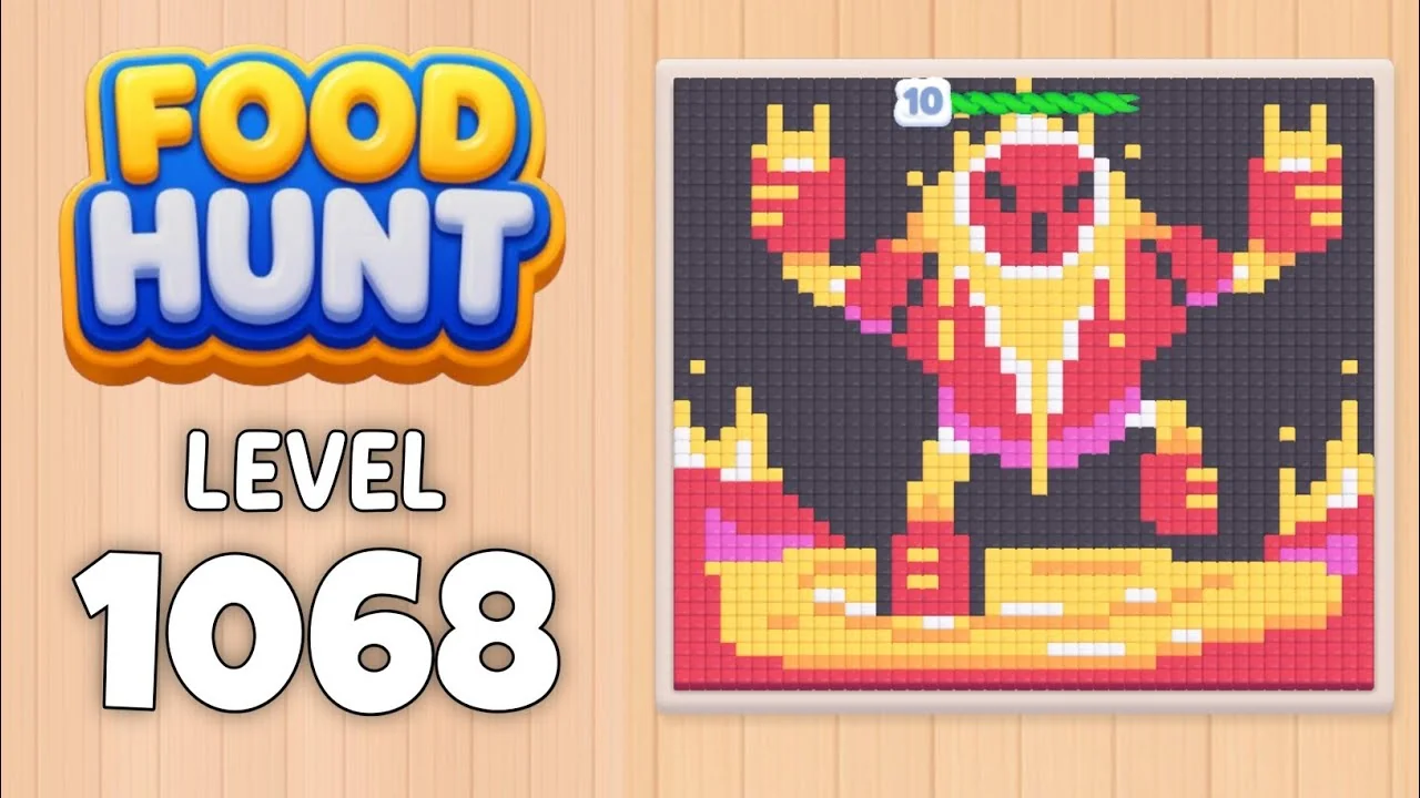 Food Hunt Level 1068 board layout