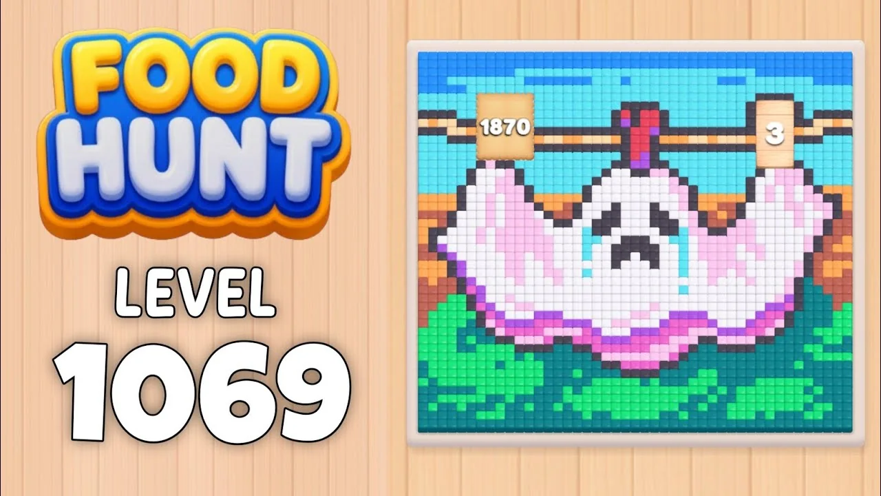 Food Hunt Level 1069 board layout
