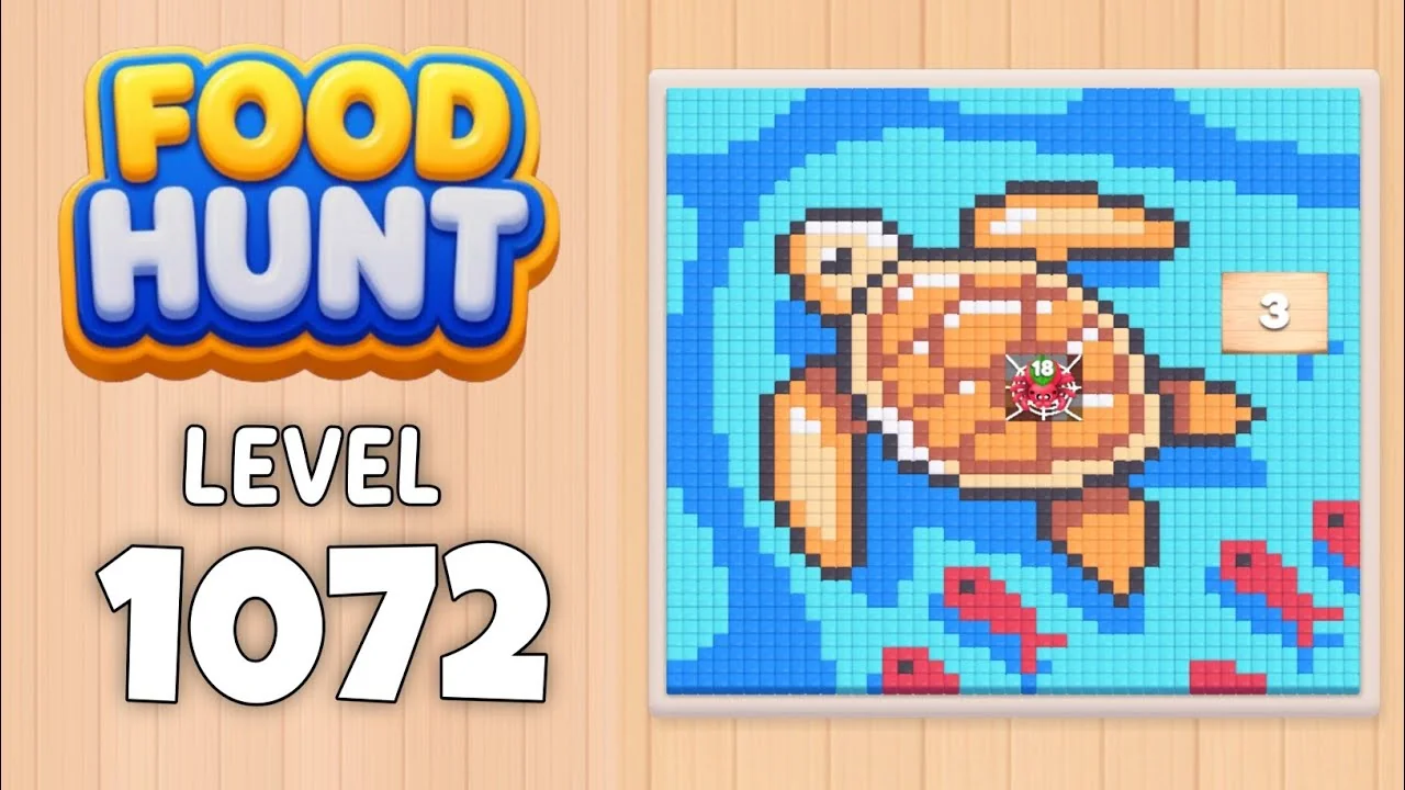 Food Hunt Level 1072 board layout