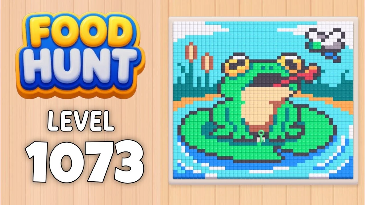 Food Hunt Level 1073 board layout