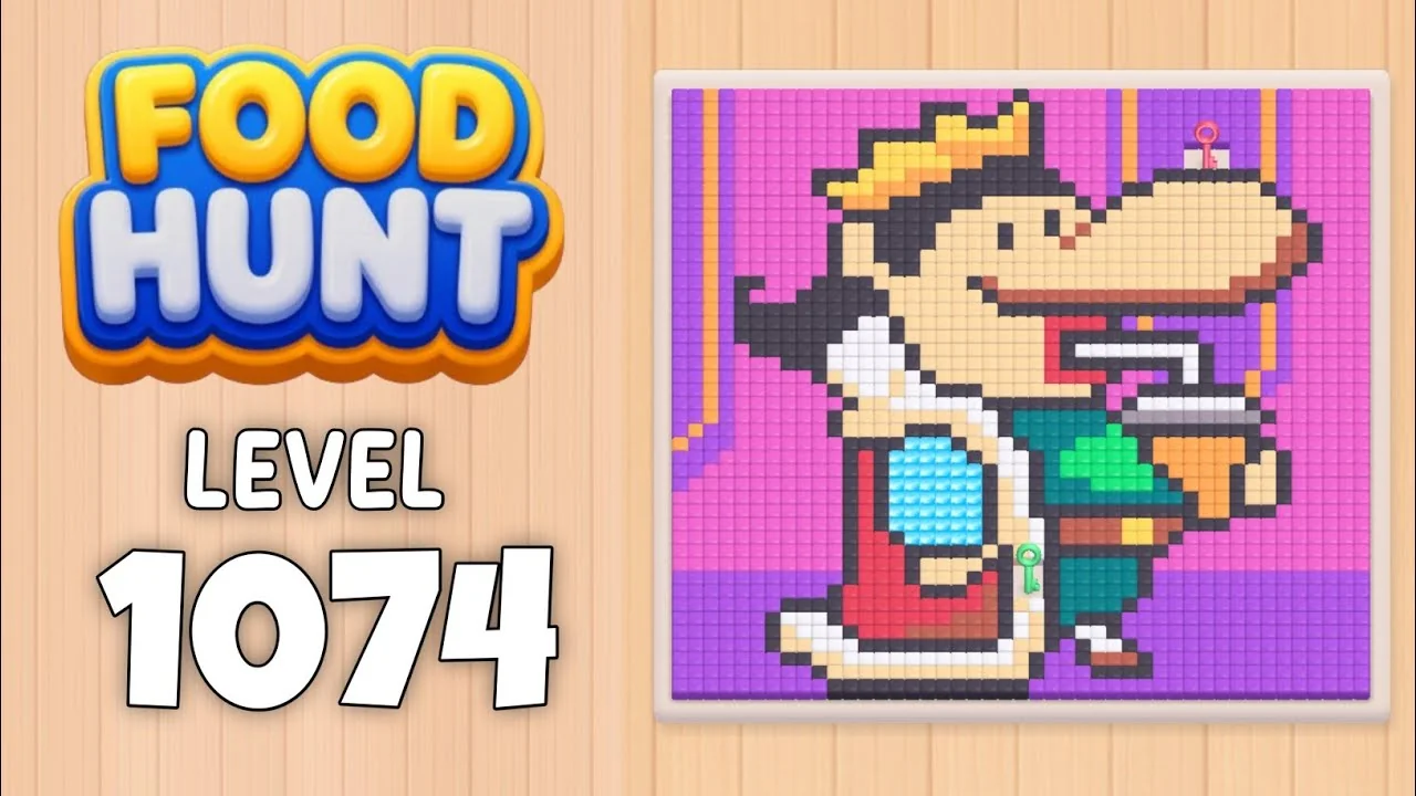 Food Hunt Level 1074 board layout