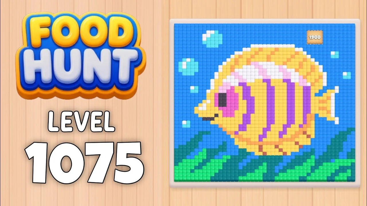 Food Hunt Level 1075 board layout