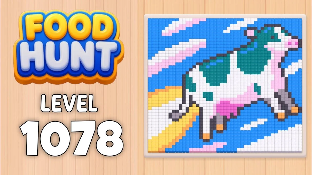 Food Hunt Level 1078 board layout