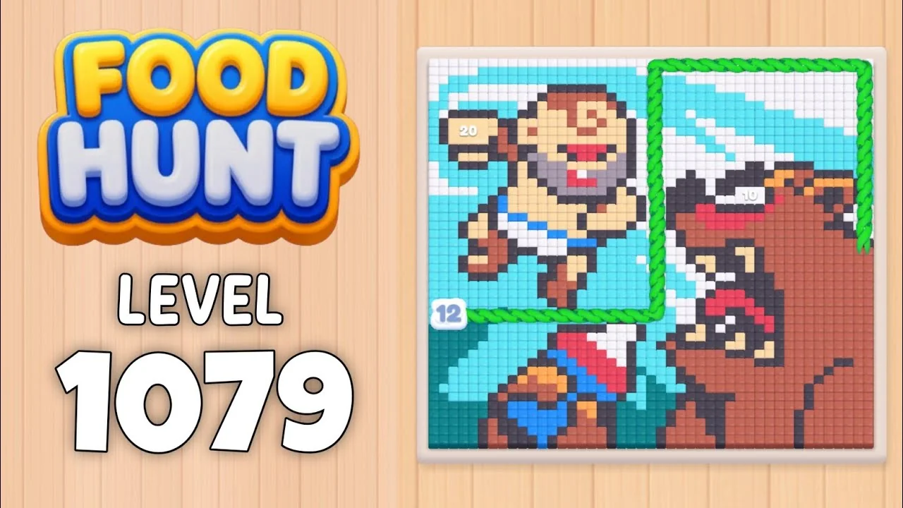 Food Hunt Level 1079 board layout