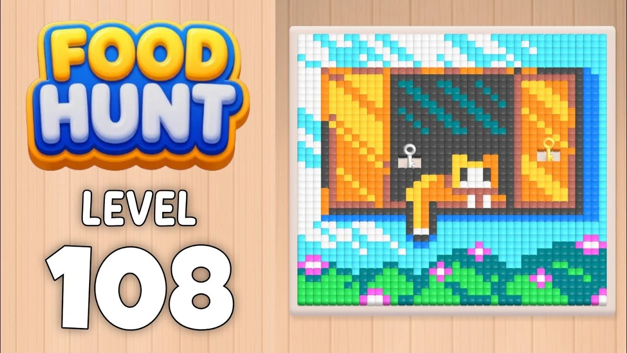 Food Hunt Level 108 board layout