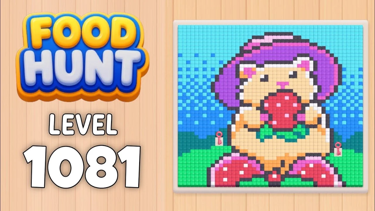 Food Hunt Level 1081 board layout