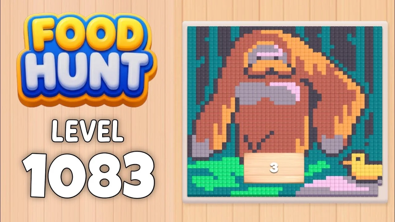 Food Hunt Level 1083 board layout