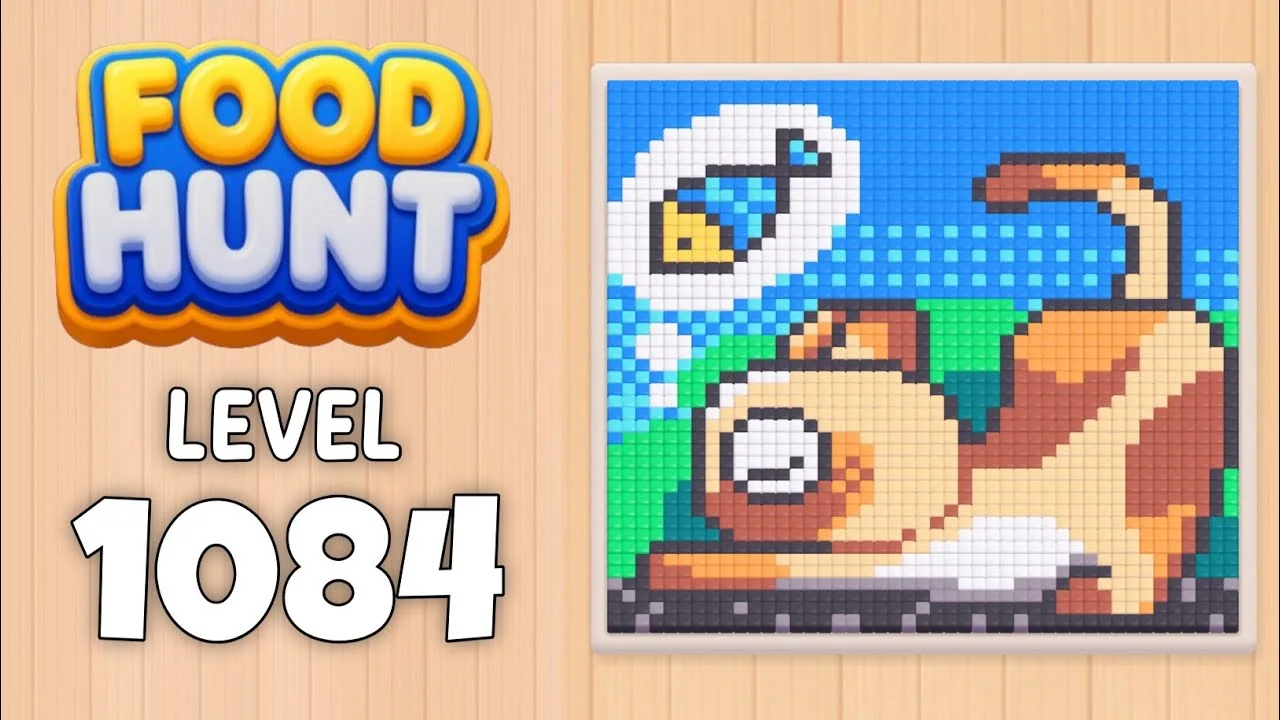 Food Hunt Level 1084 board layout