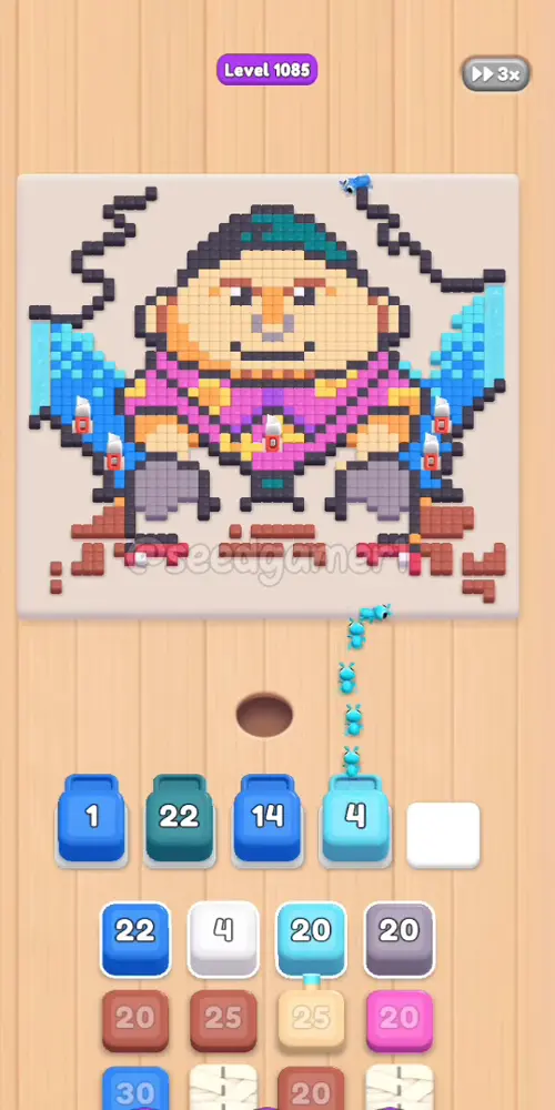 Small blocks sweep