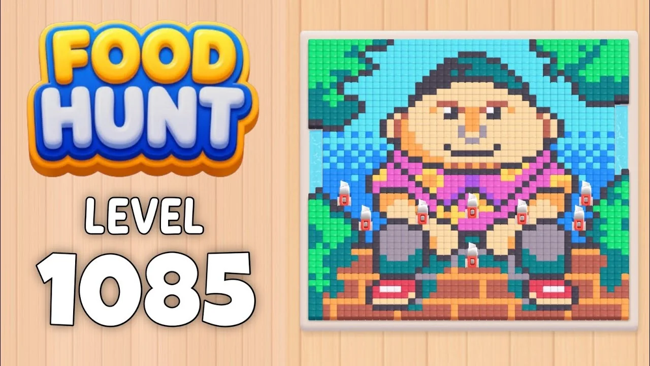 Food Hunt Level 1085 board layout