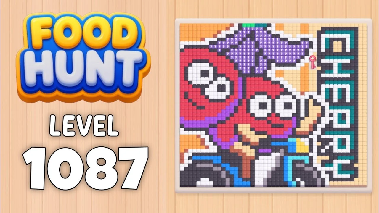 Food Hunt Level 1087 board layout