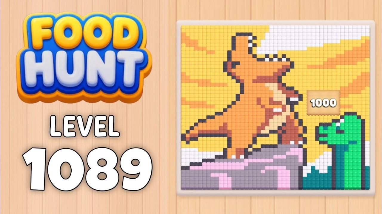 Food Hunt Level 1089 board layout