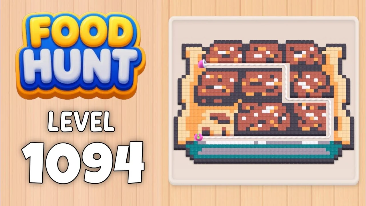Food Hunt Level 1094 board layout