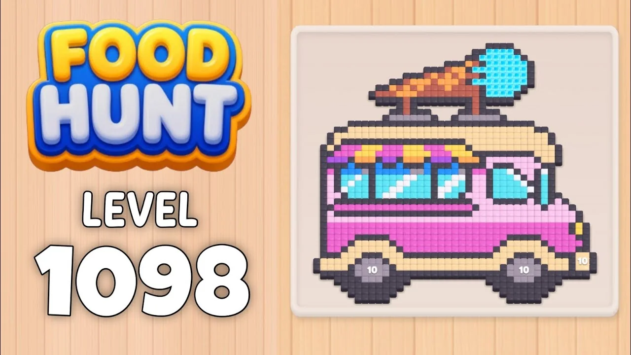 Food Hunt Level 1098 board layout