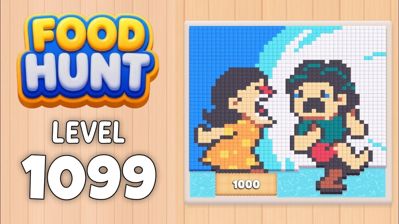 Food Hunt Level 1099 board layout