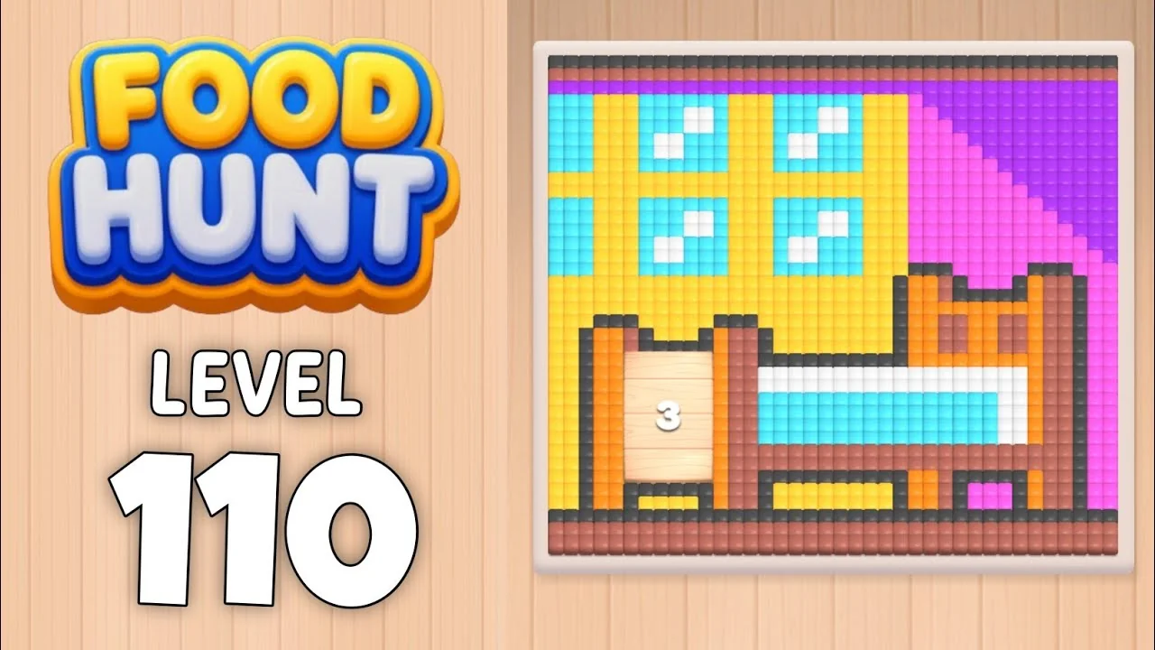 Food Hunt Level 110 board layout