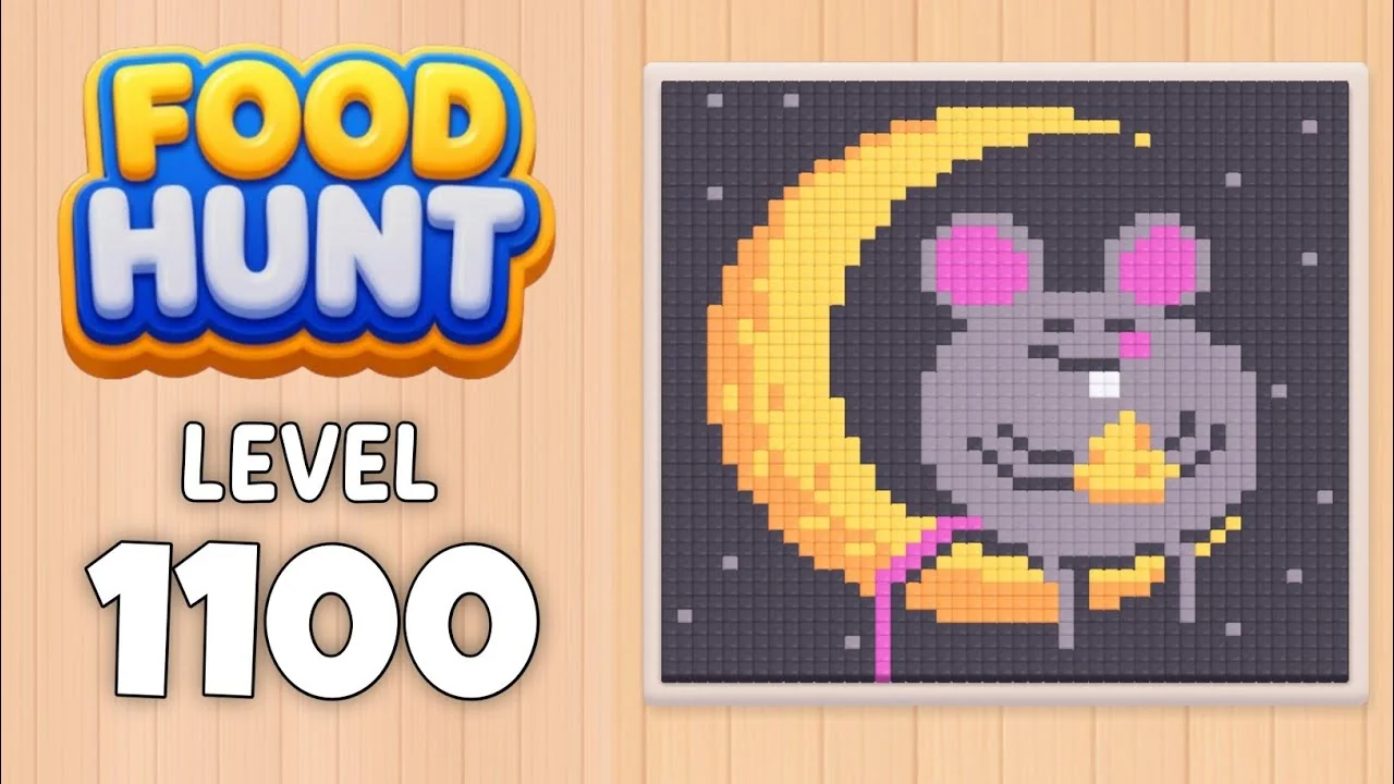 Food Hunt Level 1100 board layout