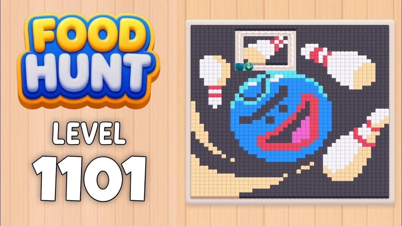 Food Hunt Level 1101 board layout