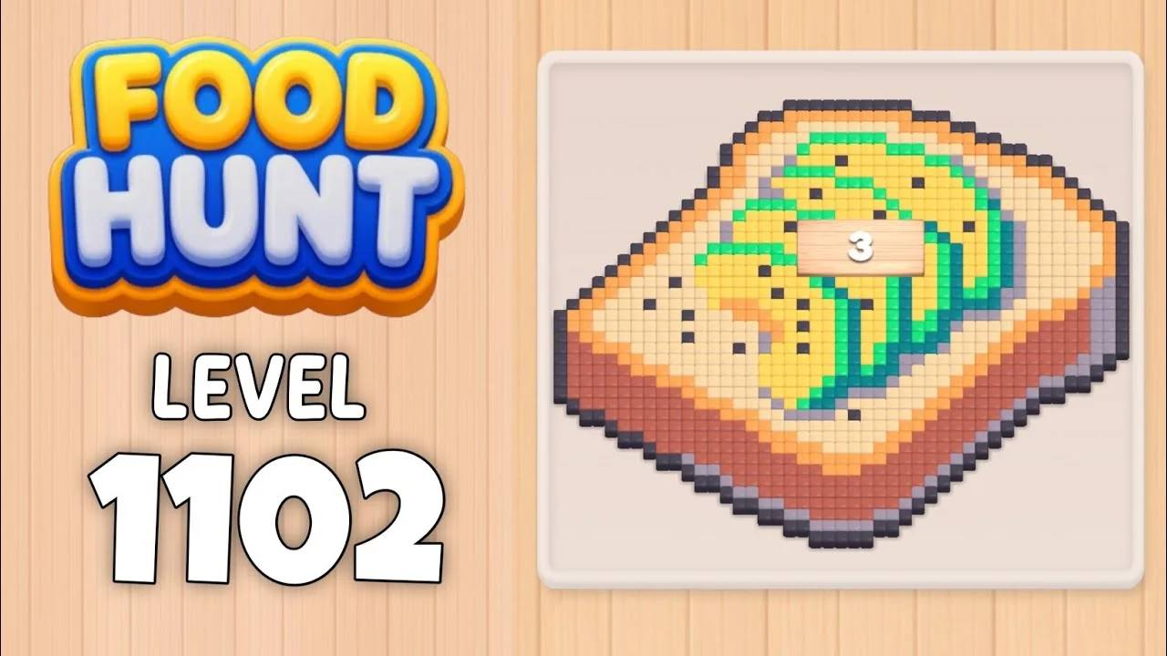 Food Hunt Level 1102 board layout