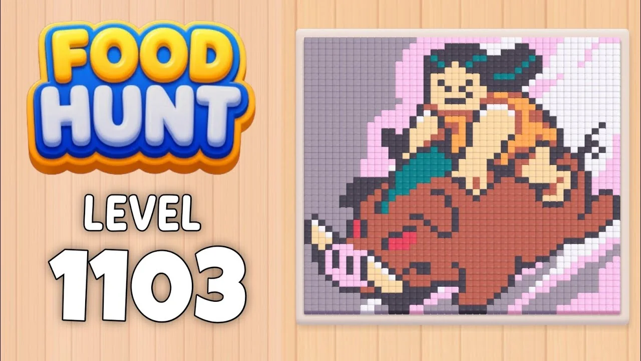 Food Hunt Level 1103 board layout